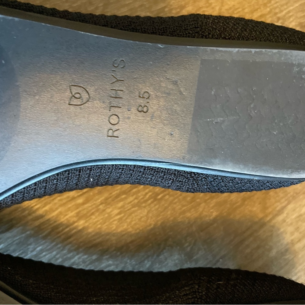 Rothy's Point Women's Black Bow Flats - Picture 6 of 9
